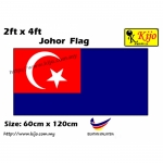 6593 60cm X 120cm Johor Flag